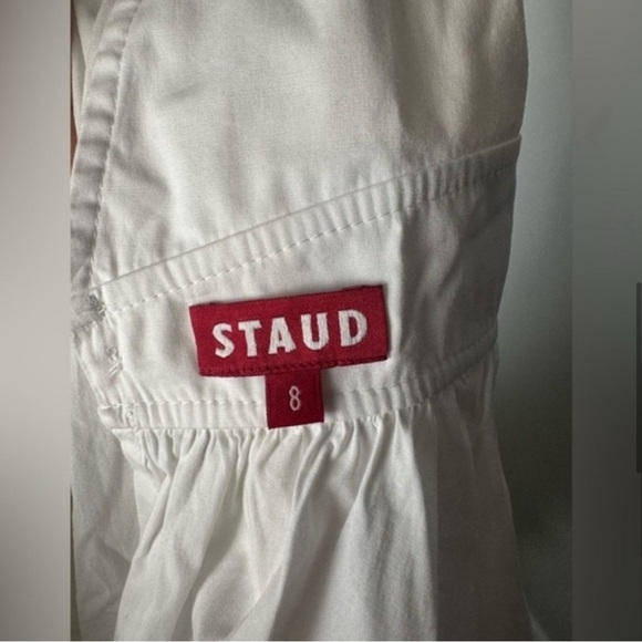 Staud Luna Peplum Blouson-Sleeve Top/Large - Picture 8 of 10